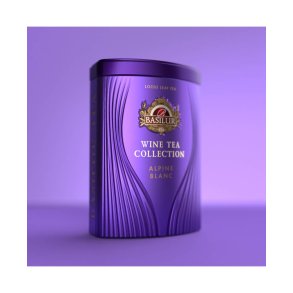 72341-4553 BASILUR Wine Tea Alpine Blanc Metal D�se L�s te 75g