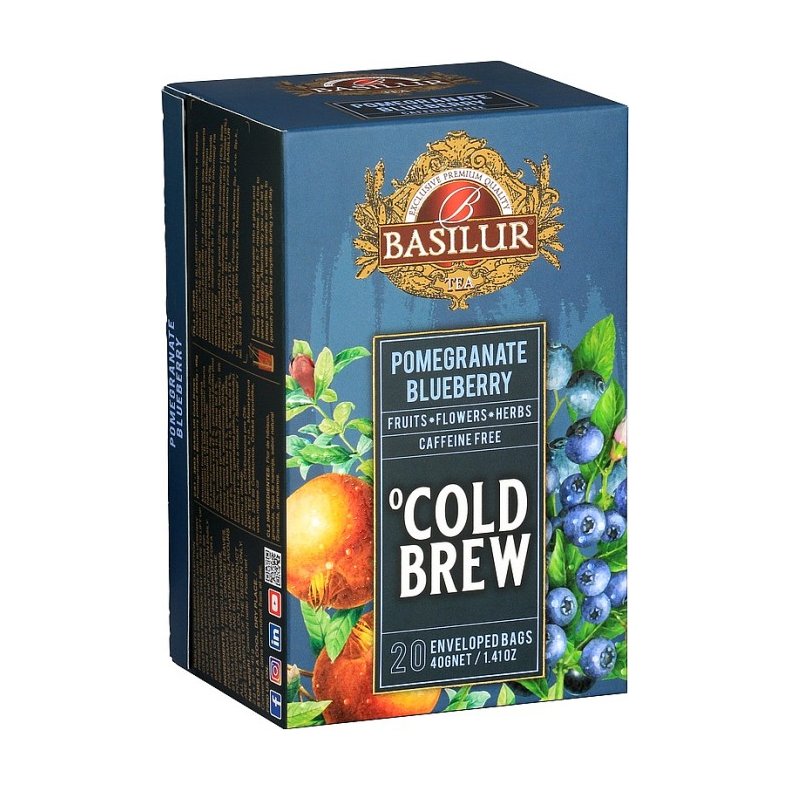 72095 Basilur Kold bryg bl�b�r-granat�ble 20 x 2 gr