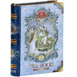 70208-7597 BASILUR TEBOG Blue Tea Book Bind I Metal Ls Bladte 100g (kornblomst, jasmin, mandel)