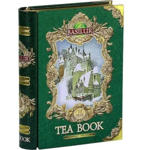 70289-7605 BASILUR TEBOG Green Tea Book Bind III Winter Metal Ls Bladte 100g grn te