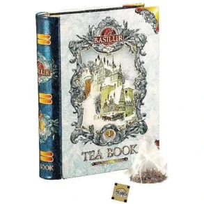 70401 BASILUR TEBOG Mini Blue Tea Book Bind 1 Metal Pyramide Tebreve 5x2g SORT TE MED SMAG (
