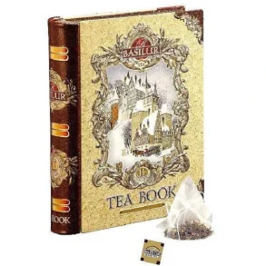 70402 BASILUR TEBOG Mini Gold Tea Book Bind 2 Metal Pyramide Tebreve 5x2g sort te