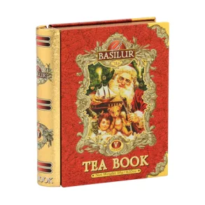 70395 BASILUR JULE TEBOG Tea Book Bind 5 R�d (Jul) 100g l�s Ceylon bladte