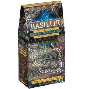 70424-BASILUR Orient Magic Nights 100g SORT CEYLON L�S BLADTE med smag (traneb�r, jordb�r, abrikos, ananas, papay)