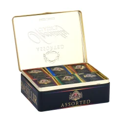 70835-7767 BASILUR Specialty Assorteret Display Metalske Gastro Tebreve 50x2g &amp; 10x1,5g