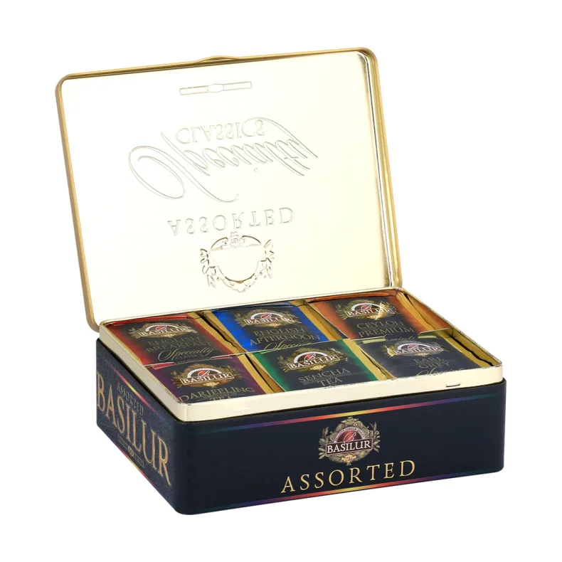 70835-7767 BASILUR Specialty Assorteret Display Metalske Gastro Tebreve 50x2g &amp; 10x1,5g