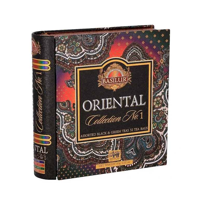 70969-7783 BASILUR TEBOG Oriental No I -4 slags Assorterede Gastro Tebreve 32 x 2g SORT OG GRN TE 