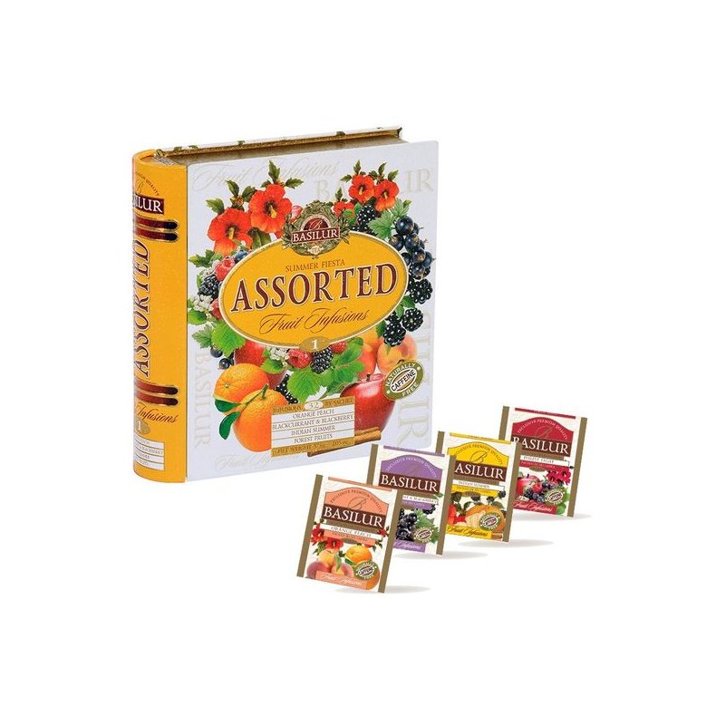 71396-4436 BASILUR TEBOG Fruit Infusions Summer Fiesta 4 slags Assorterede Gastro Tebreve 32 x 1,8g