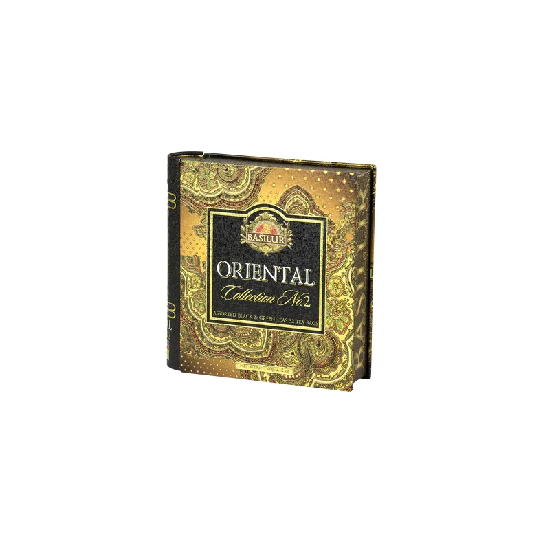 71707-7785 BASILUR TEBOG Oriental no 2- 4 slags Assorterede - 32 x 2g Gastro Tebreve SORT OG GRN 