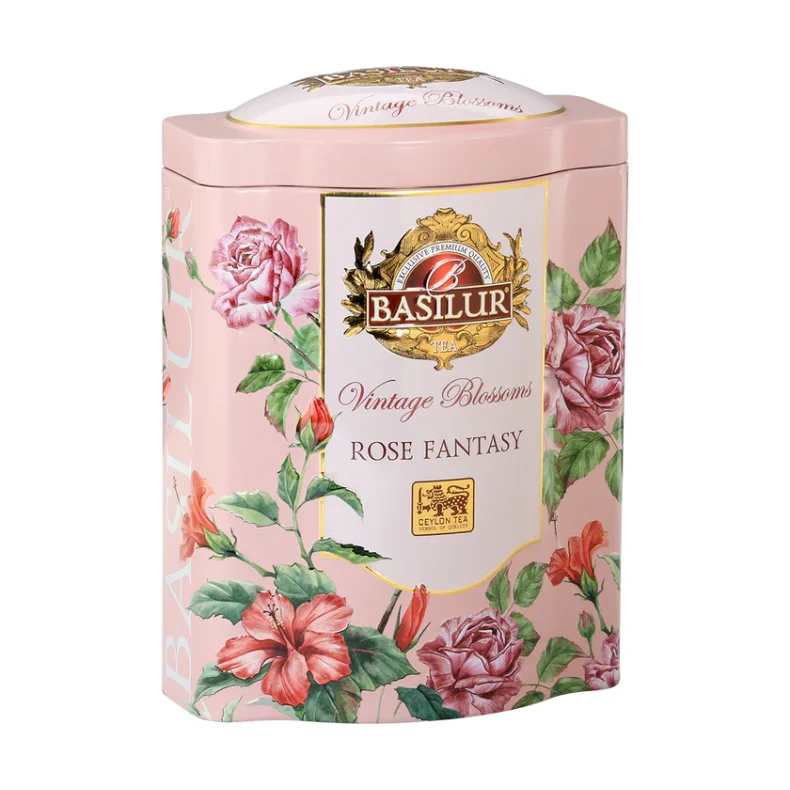72131-4280 BASILUR Vintage Blossoms Rose Fantasy LYSERD Metal Dse Ls Bladte 100g GRN TE