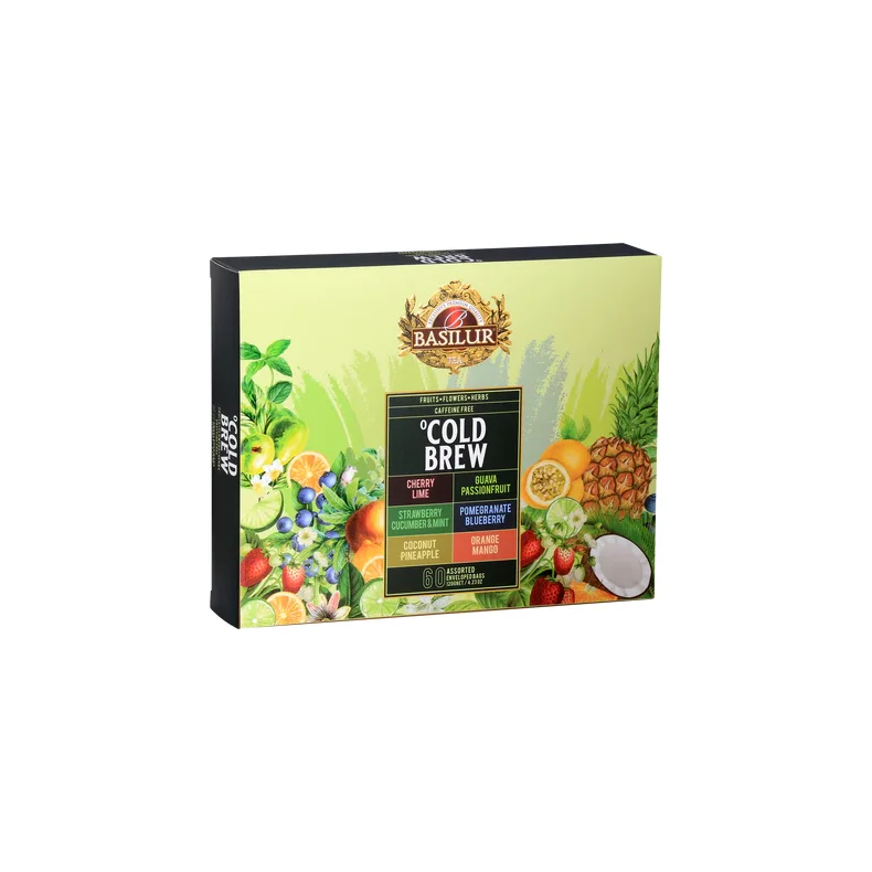 72150-3989 BASILUR Cold Brew Assorteret Display Gastro Tebreve 60x2g