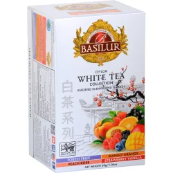 72174-3999 BASILUR White Tea 4 slags Assorterede Gastro Tebreve 20x2g