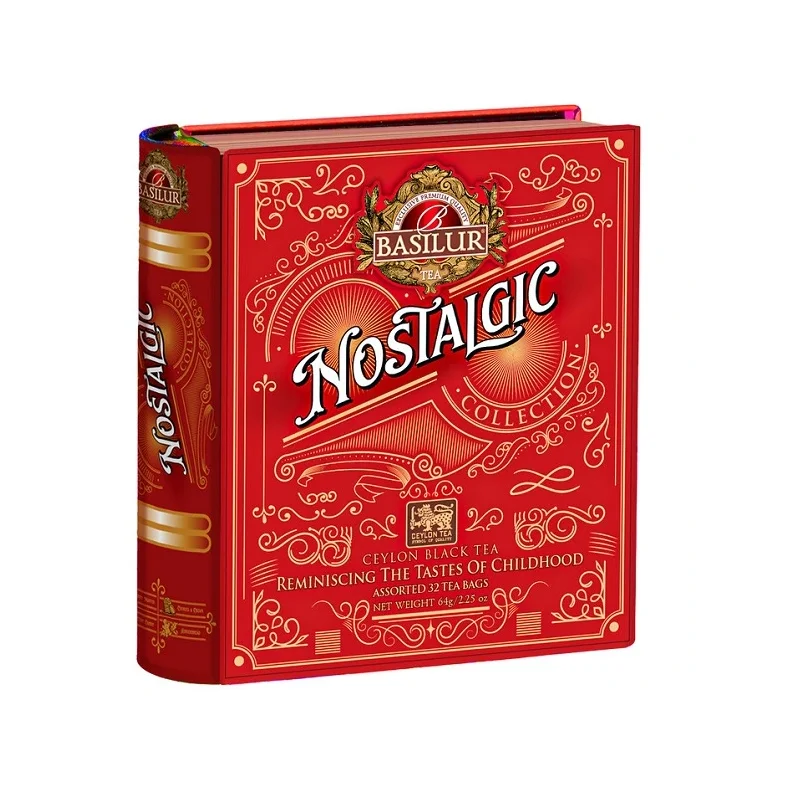 72327-4439 BASILUR TEBOG Nostalgic 4 slags Assorterede - 32 x 2g Gastro Tebreve
