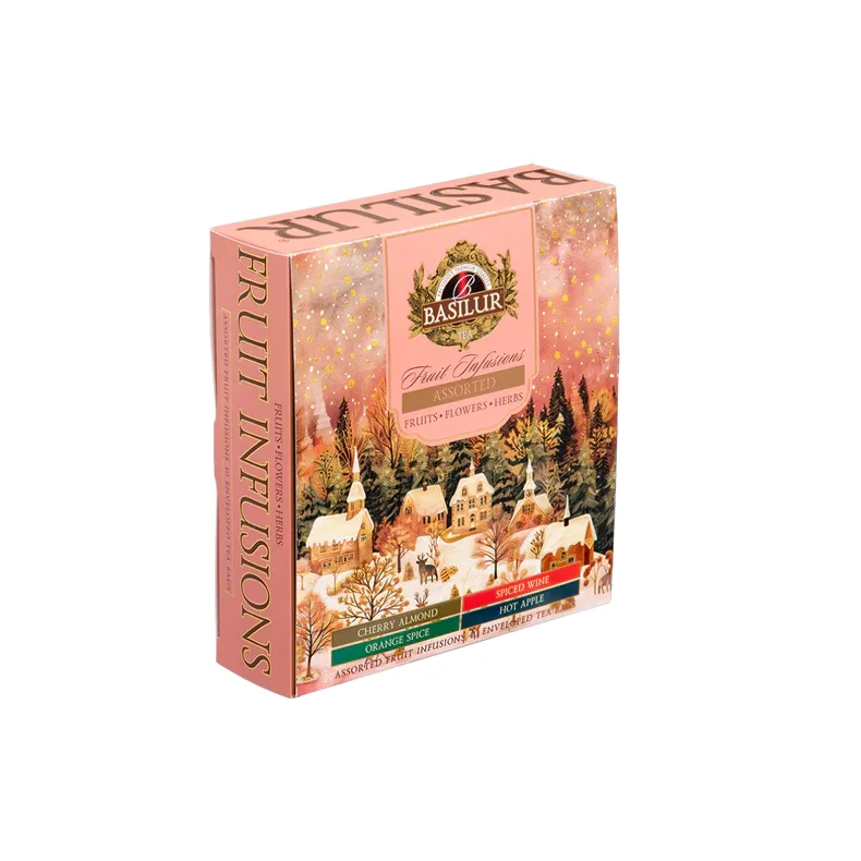 Te�ske med 10 x 4 tebreve ( Frugt infusions )