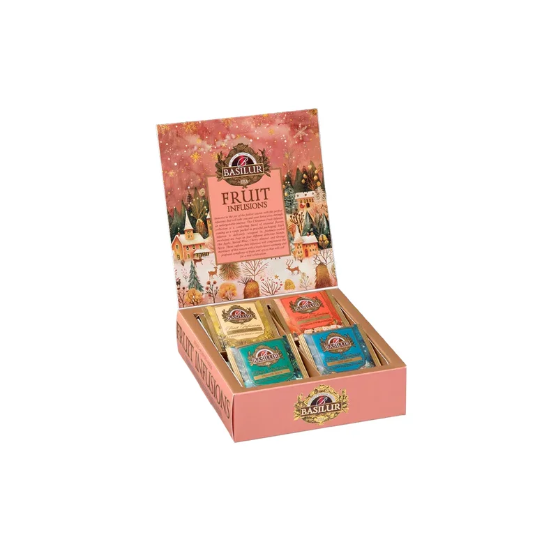 Te�ske med 10 x 4 tebreve ( Frugt infusions )