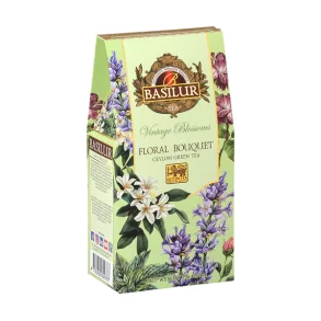 72152 BASILUR Vintage Blossoms Blomstret buket  75g ls grn te