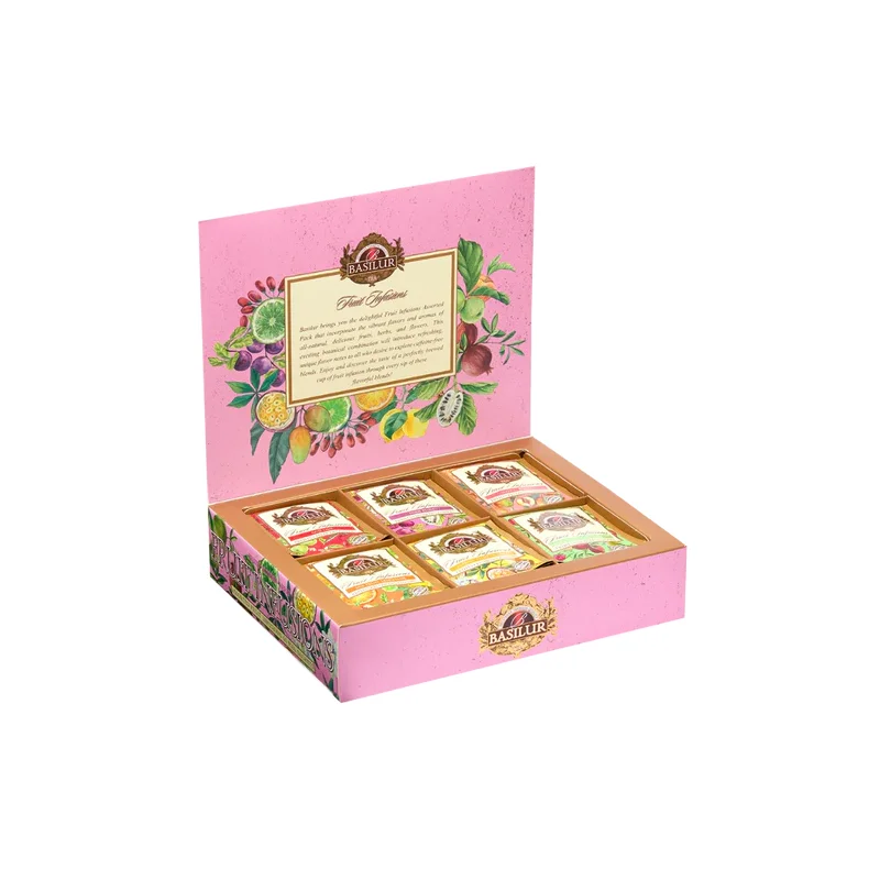 72362-4433 BASILUR Fruit Infusions -Display Gastro Tebreve 60x2g KOFFEINFRI FRUGT TE