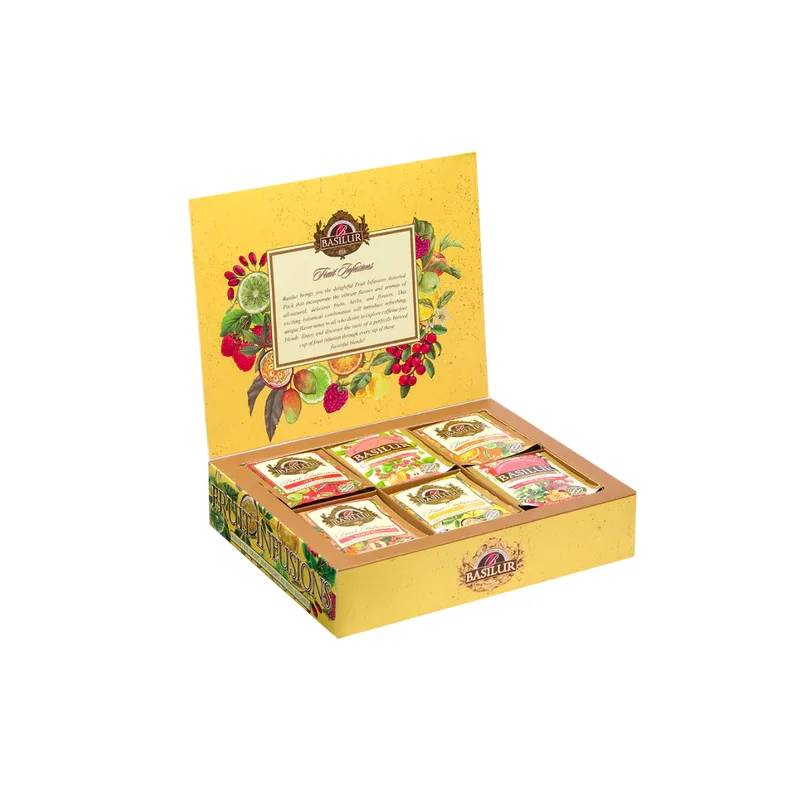 72363-4418 BASILUR Fruit Infusions - Display Gastro Tebreve 60x2g KOFFEINFRI FRUGT TE