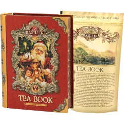 70395 BASILUR JULE TEBOG Tea Book Bind 5 R�d (Jul) 100g l�s Ceylon bladte