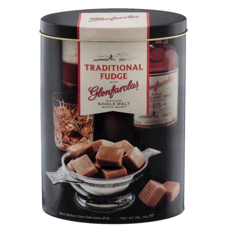 Glenfarclas Malt Whisky Fudge Tin 250g
