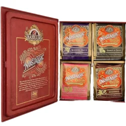 72327-4439 BASILUR TEBOG Nostalgic 4 slags Assorterede - 32 x 2g Gastro Tebreve