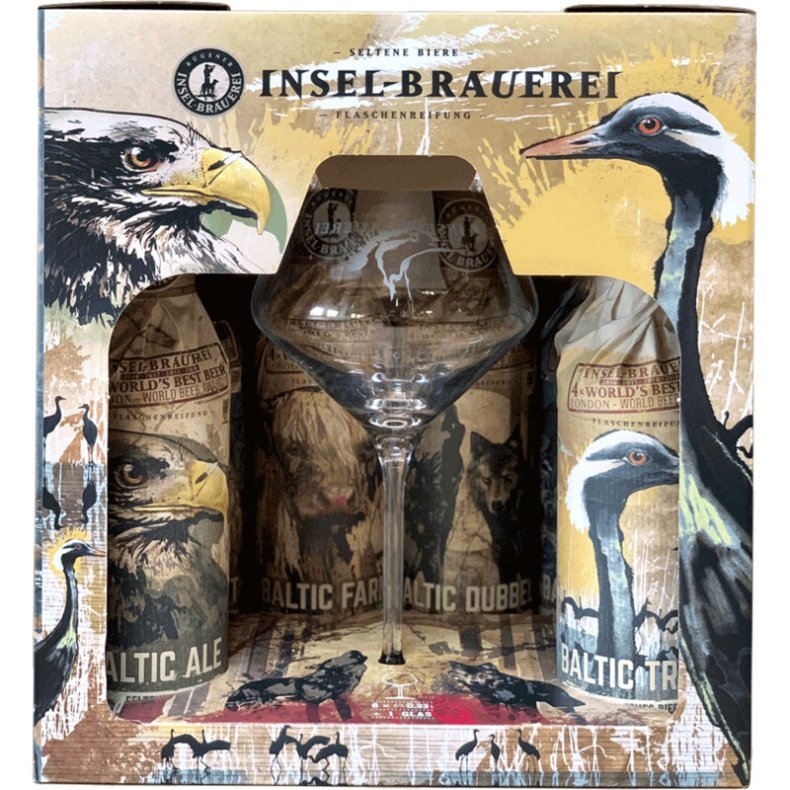 Baltic Edition gaveske med 6 x 33 cl + glas