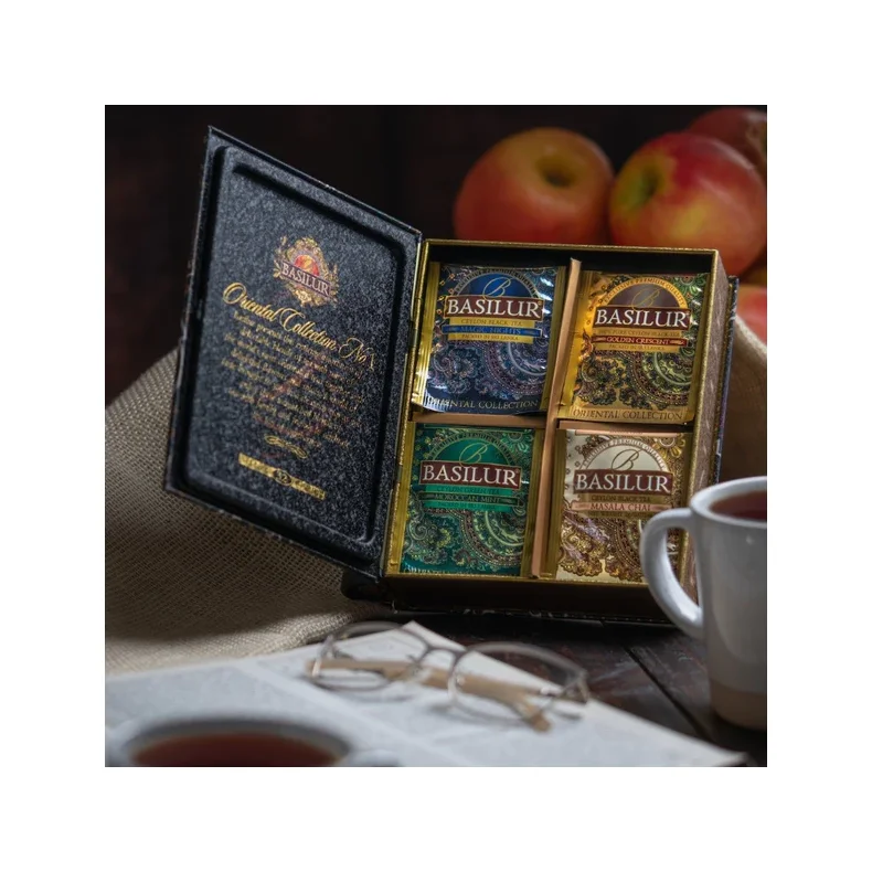 70969-7783 BASILUR TEBOG Oriental No I -4 slags Assorterede Gastro Tebreve 32 x 2g SORT OG GRN TE 