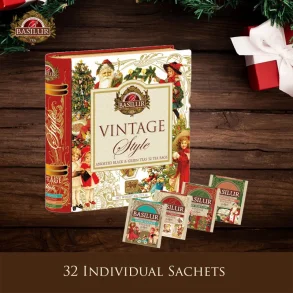 72197-4437 Tebog vintage jul med 24 x 2 gr/ 8 x 1,5 gr ass tebreve