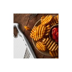 Waffel rivejern hvid- brner